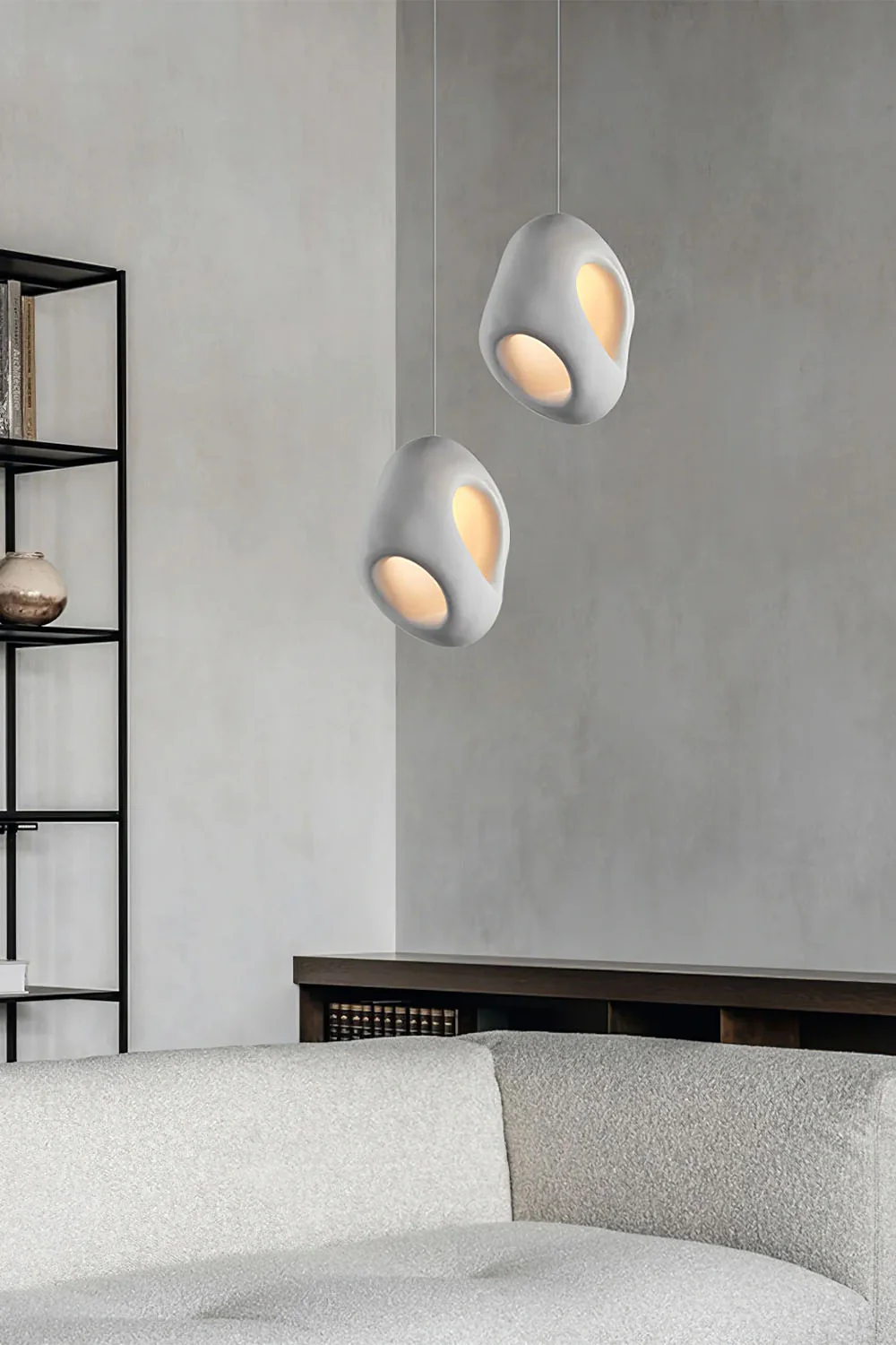 Sculptural Japandi Pendant Lamp - Image 7