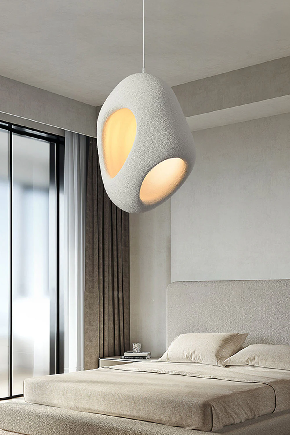 Sculptural Japandi Pendant Lamp - Image 9