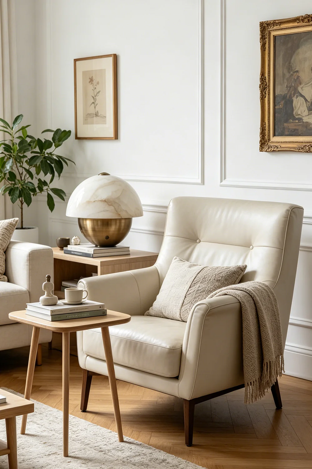 Selene Alabaster Table Lamp - Image 2