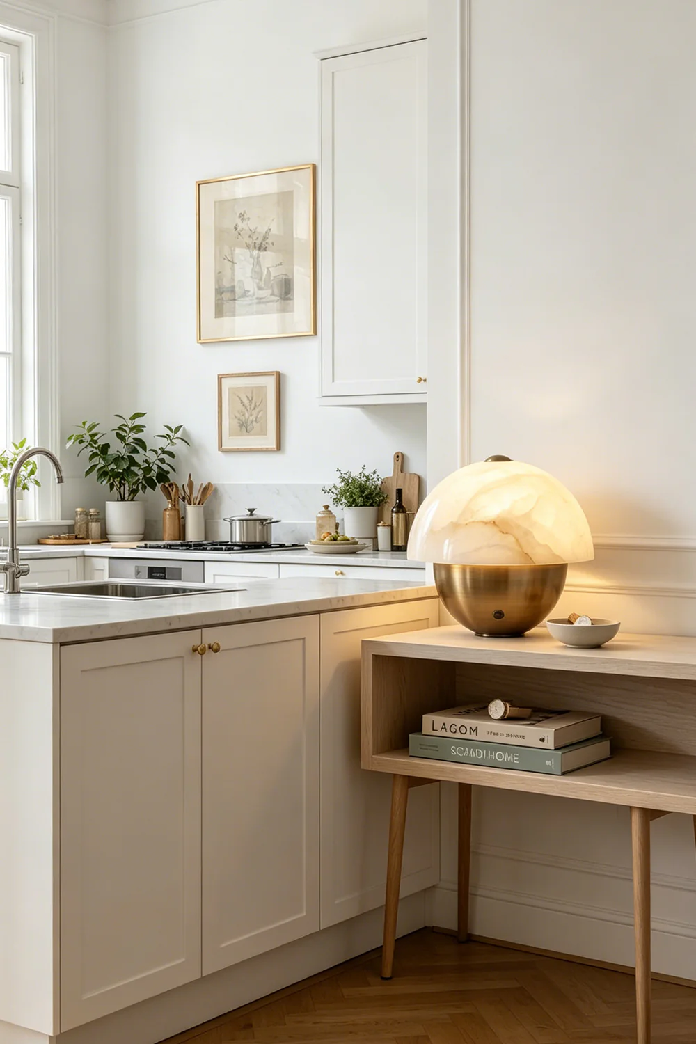 Selene Alabaster Table Lamp - Image 3
