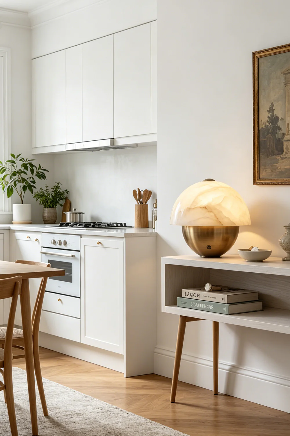 Selene Alabaster Table Lamp - Image 6