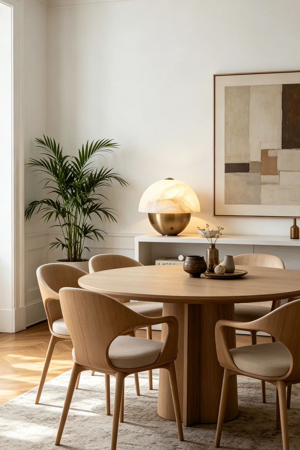 Selene Alabaster Table Lamp - Image 7