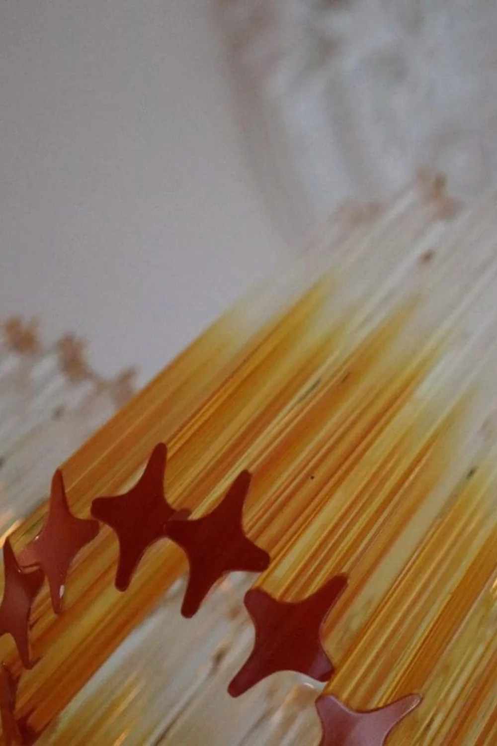 Shaded Amber Art Crystal Prism Chandelier - Image 12