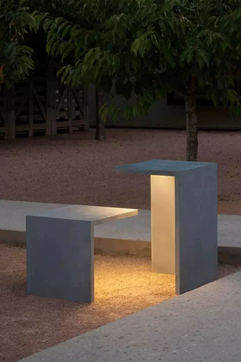 Simple Geometric Outdoor Floor Lamp - Image 4