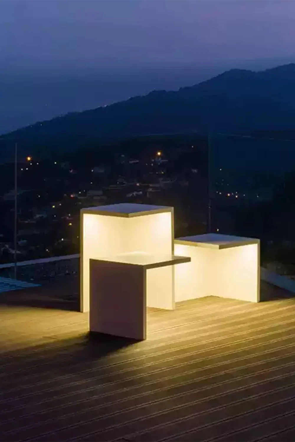 Simple Geometric Outdoor Floor Lamp - Image 8