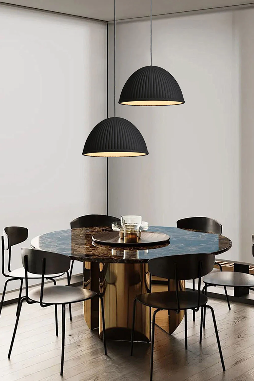 Simple Semicircular Inverted Pendant Light - Image 4
