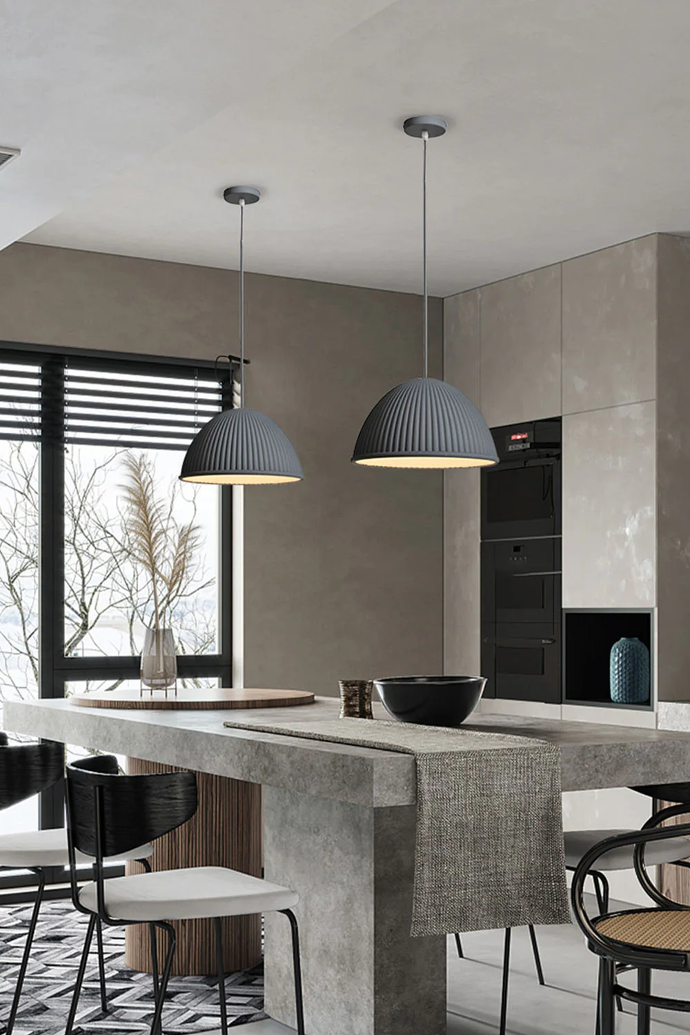 Simple Semicircular Inverted Pendant Light - Image 9