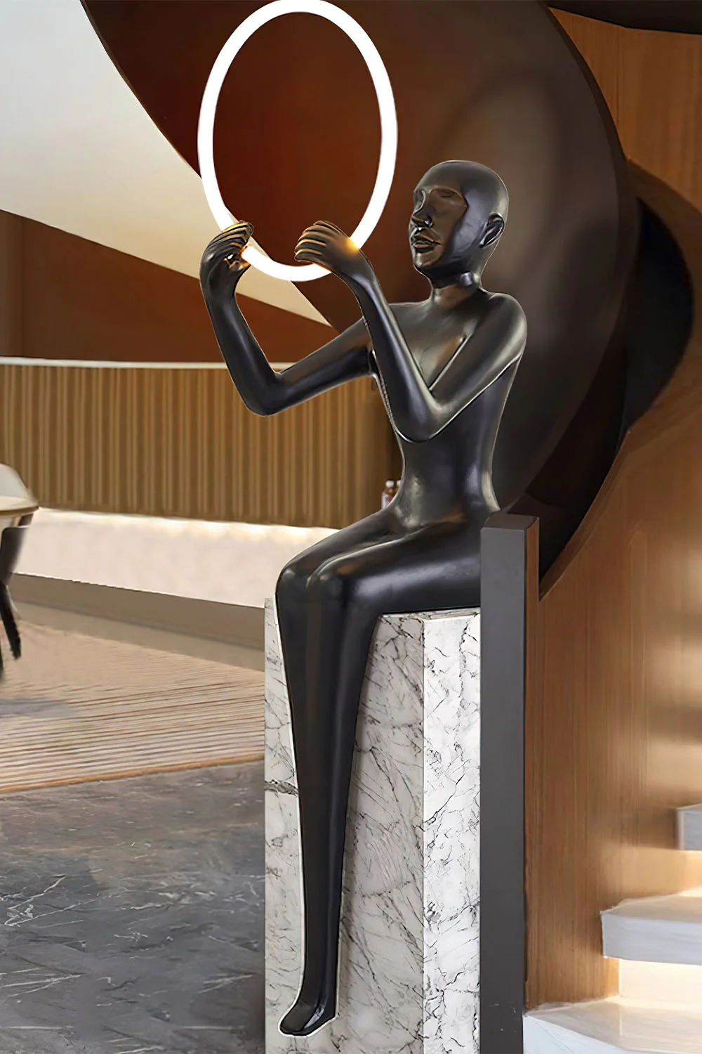 Sitting Sculpture Floor Lamp - Image 11
