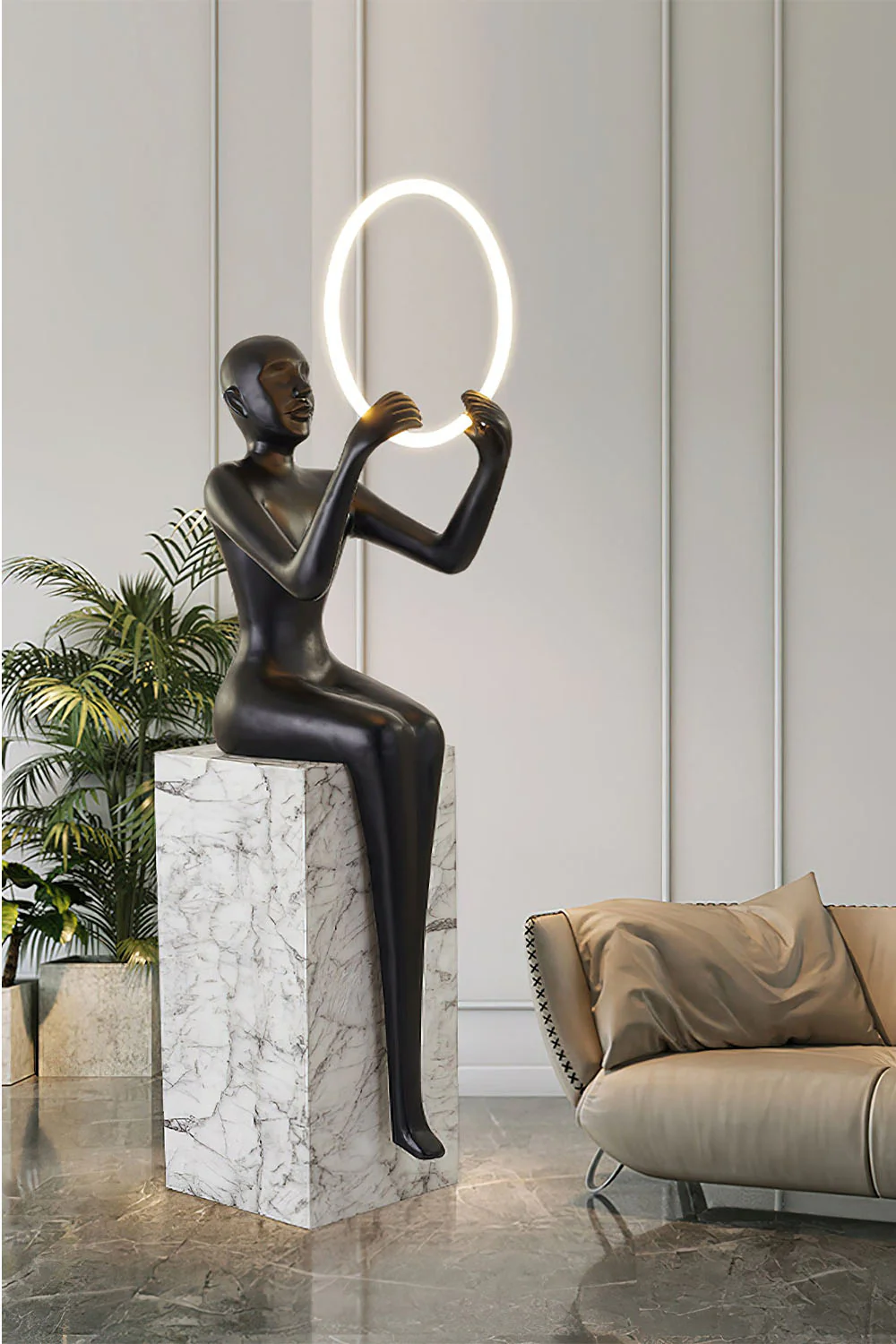 Sitting Sculpture Floor Lamp - Image 12