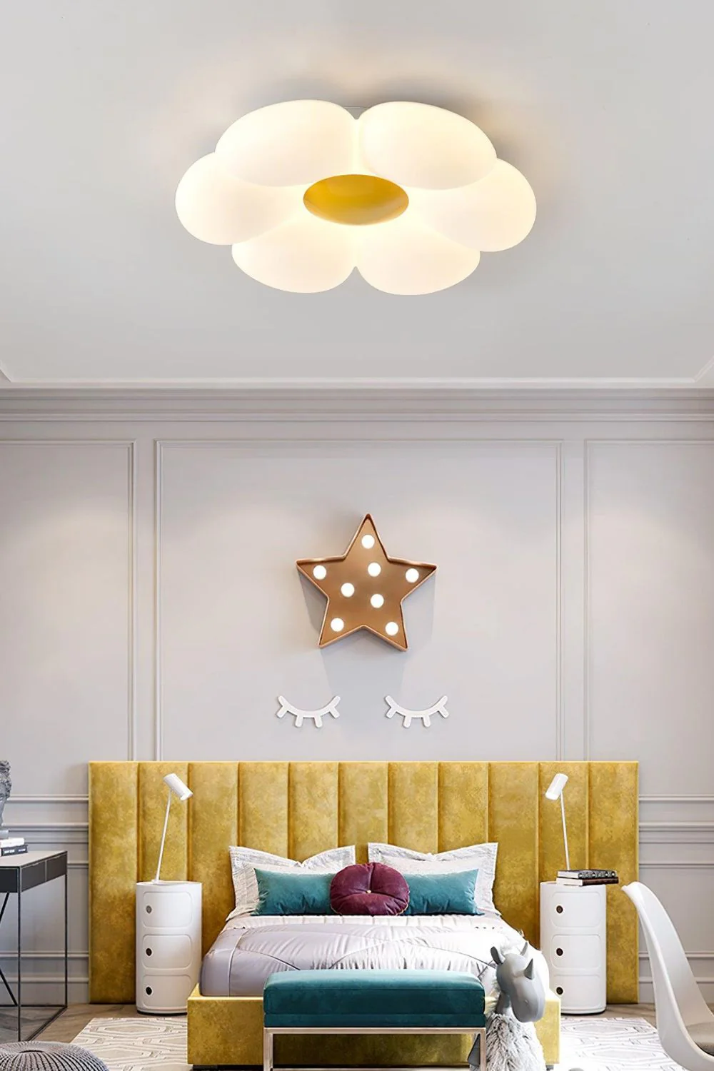 Six-leaf Flower Ceiling Lamp - Image 6