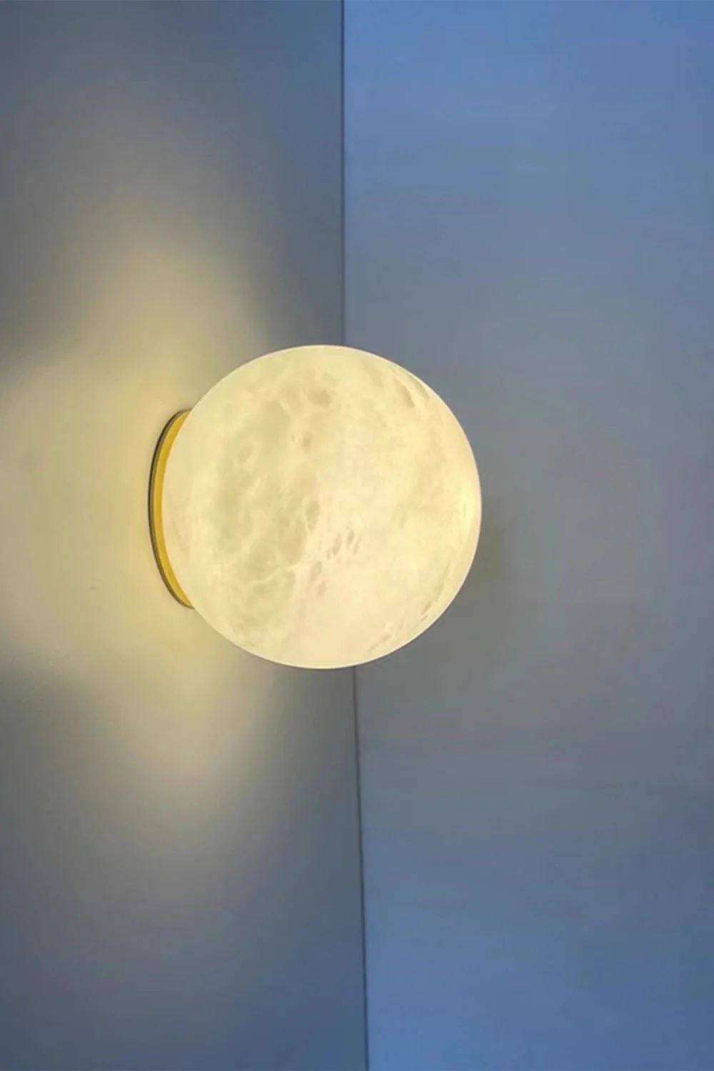 Snow-Vein Stone Globe Wall Lamp - Image 14