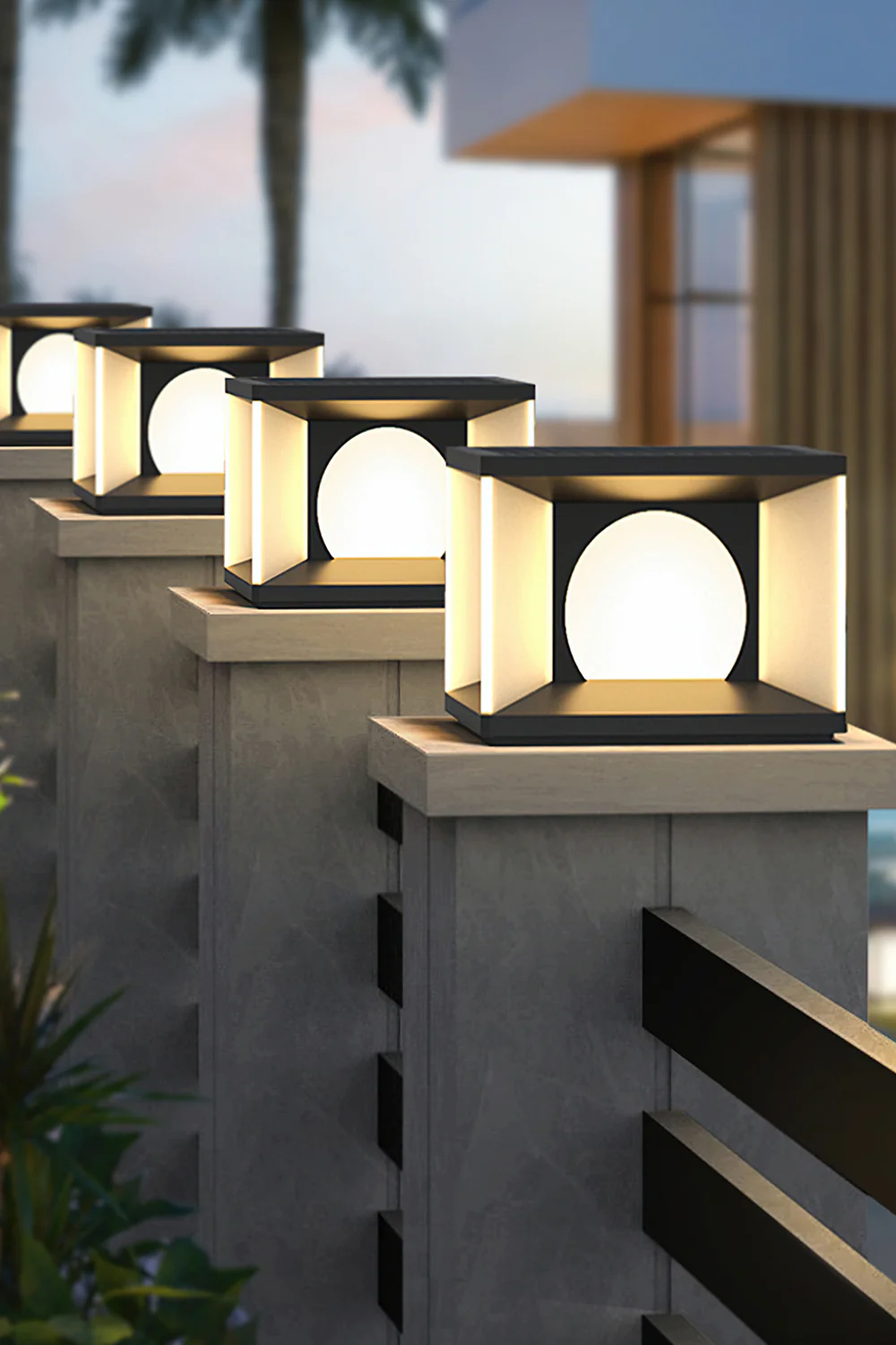 Solar fence column lamp - Image 7