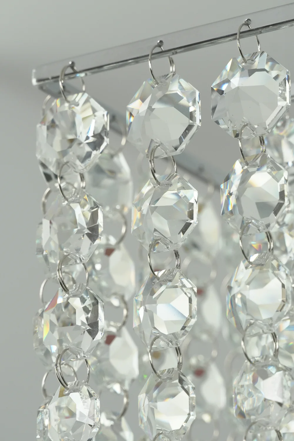 Sparkling Crystal Frame Chandelier - Image 13