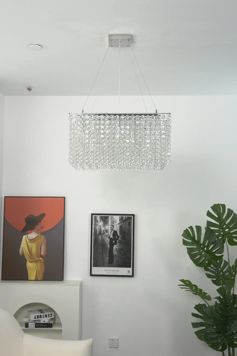 Sparkling Crystal Frame Chandelier - Image 9