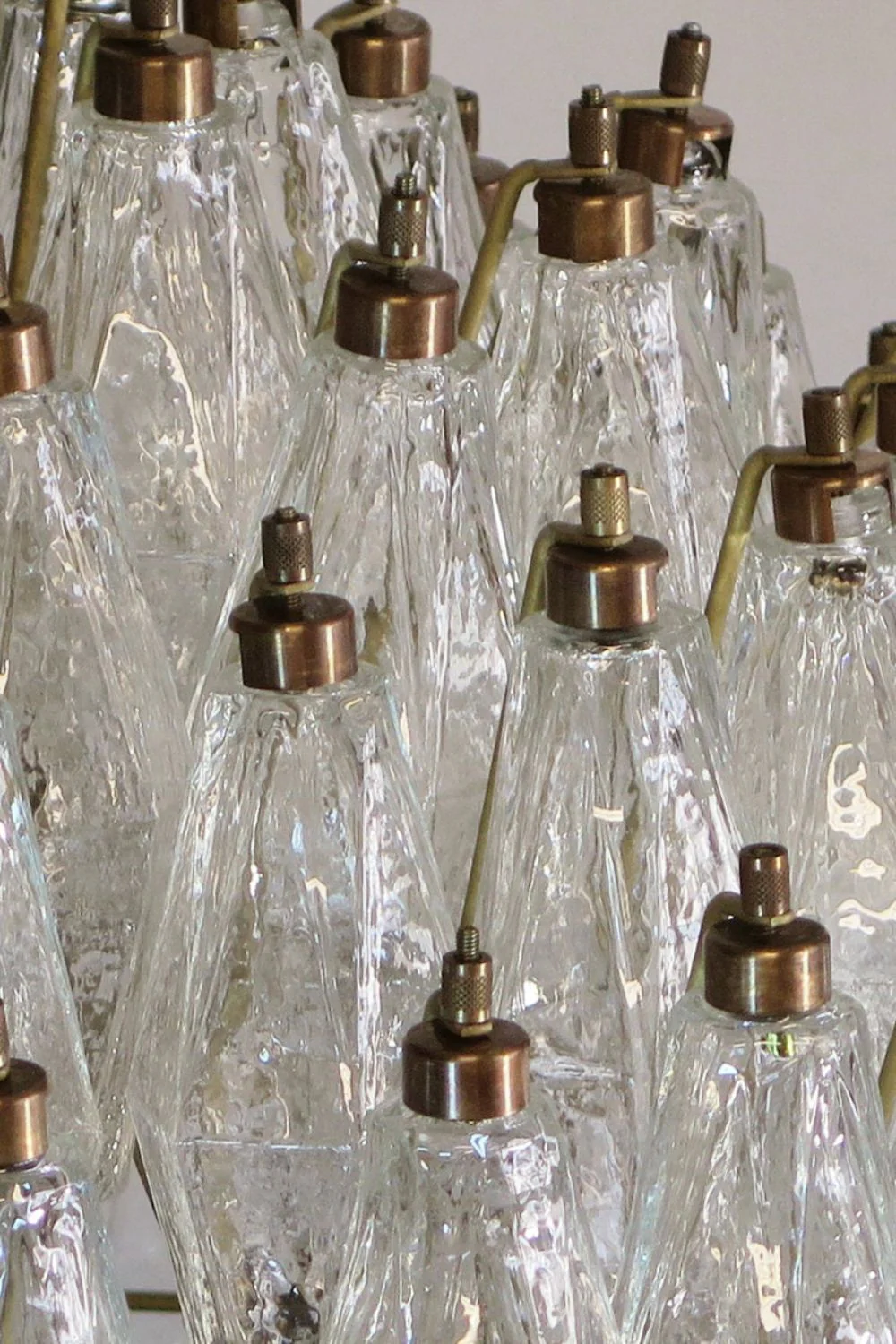 spherical Clear Art Polyhedron Glass Chandelier - Image 13