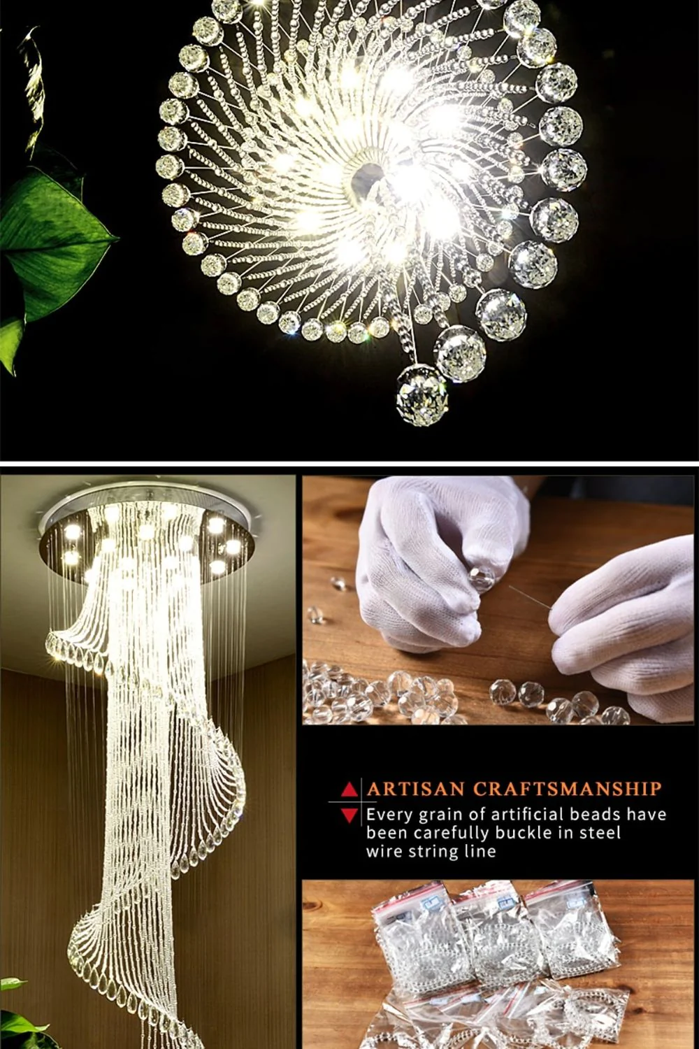 Spiral Crystal Chandelier - Image 10