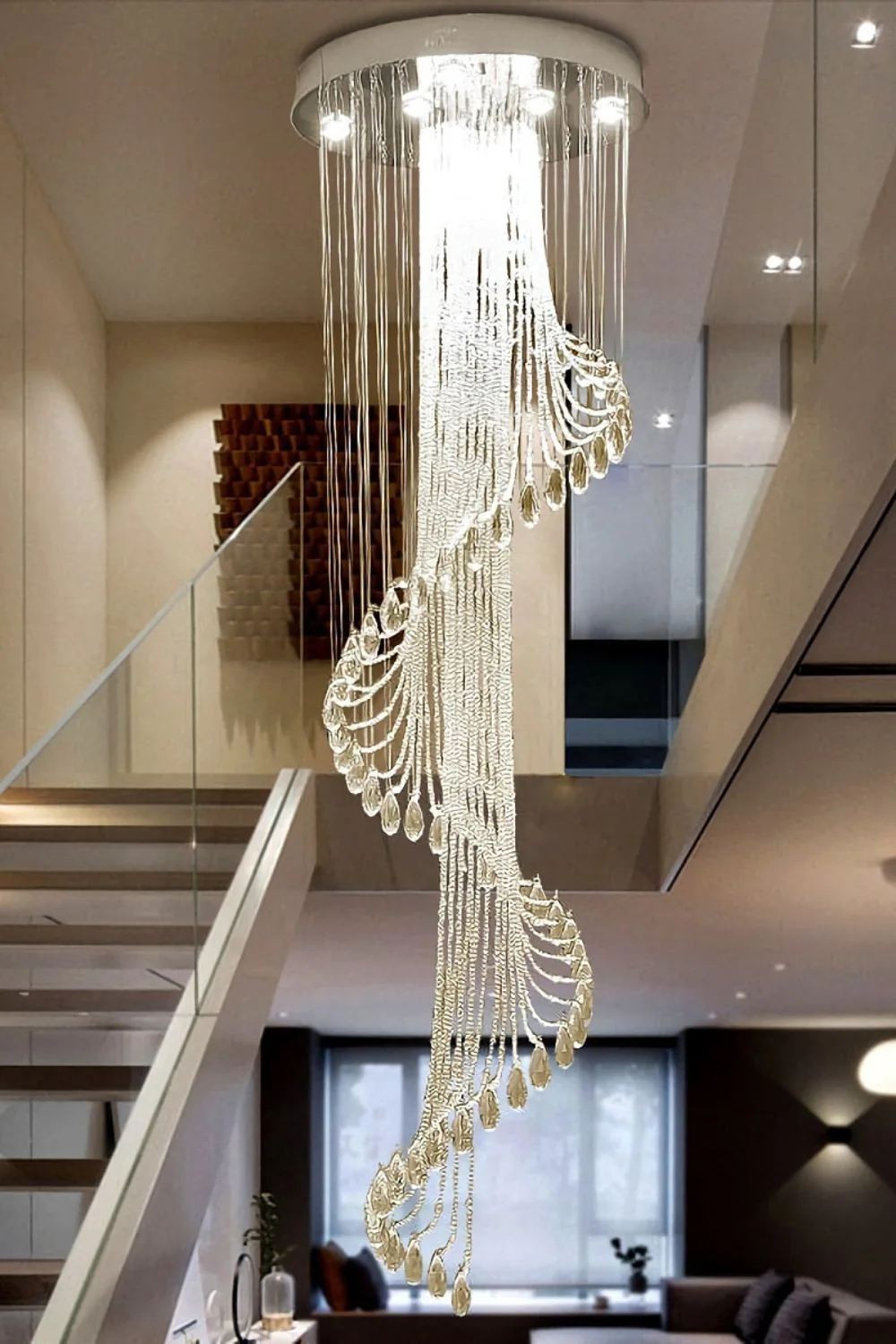 Spiral Crystal Chandelier - Image 6