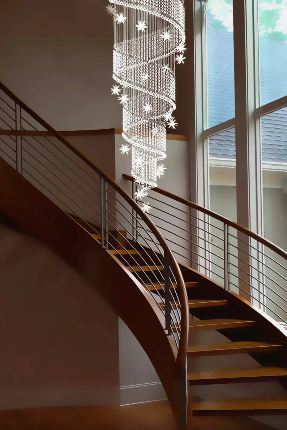 Spiral Meteor Shower Crystal Chandelier - Image 14
