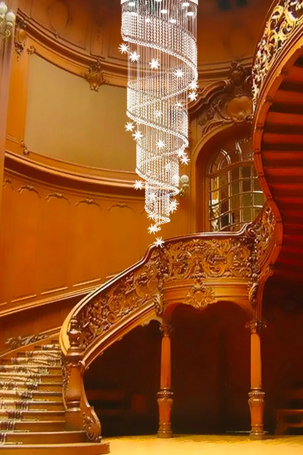 Spiral Meteor Shower Crystal Chandelier - Image 15
