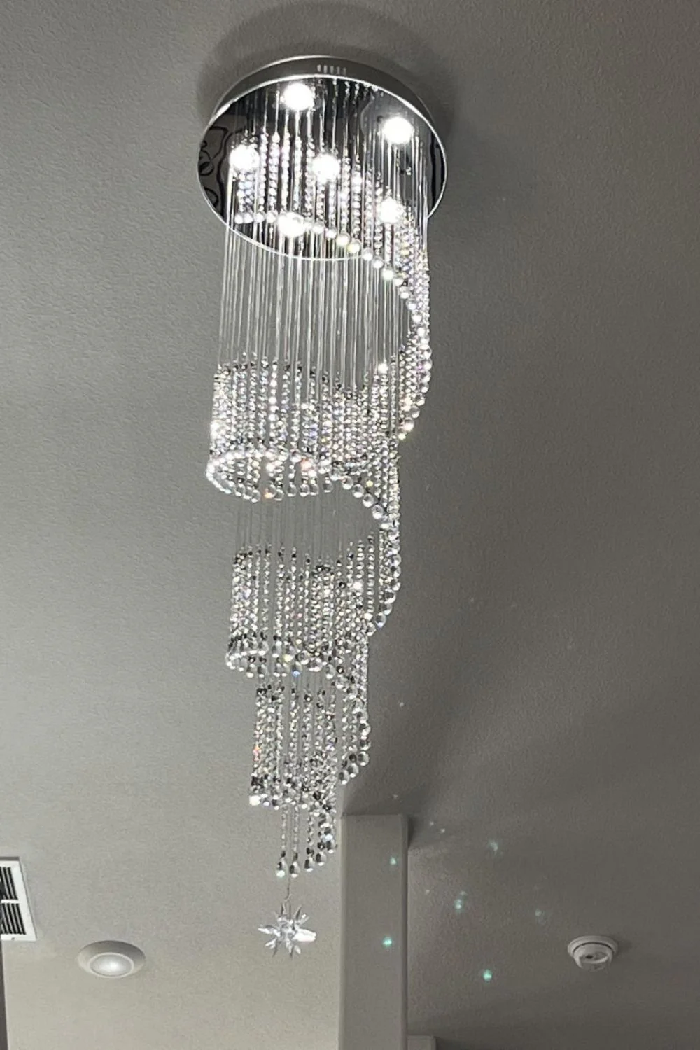 Spiral Meteor Shower Crystal Chandelier - Image 16