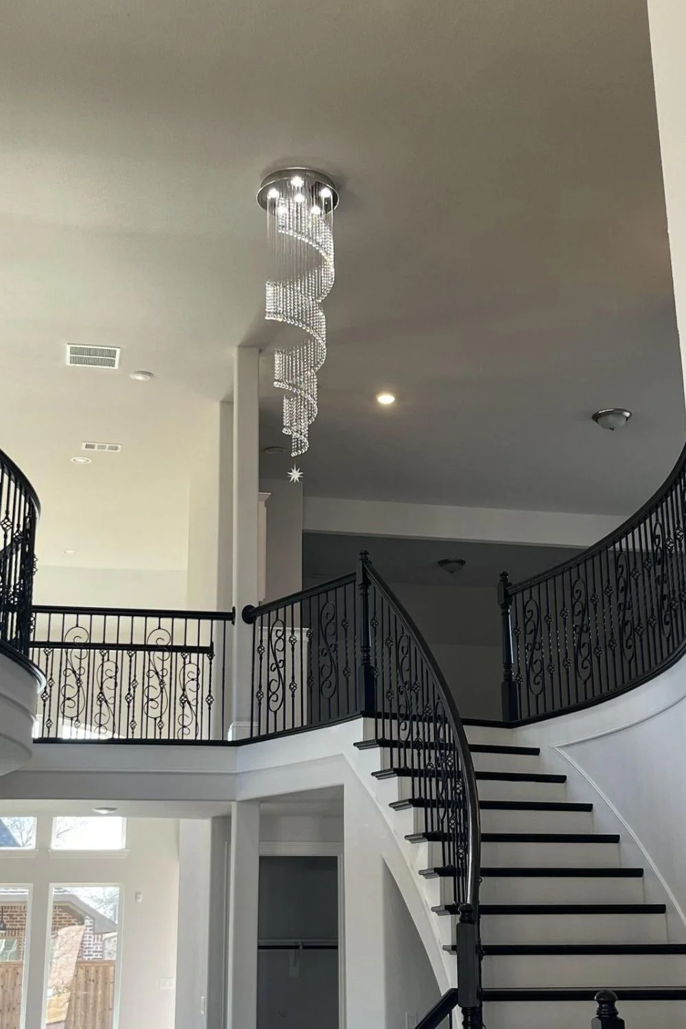 Spiral Meteor Shower Crystal Chandelier - Image 17