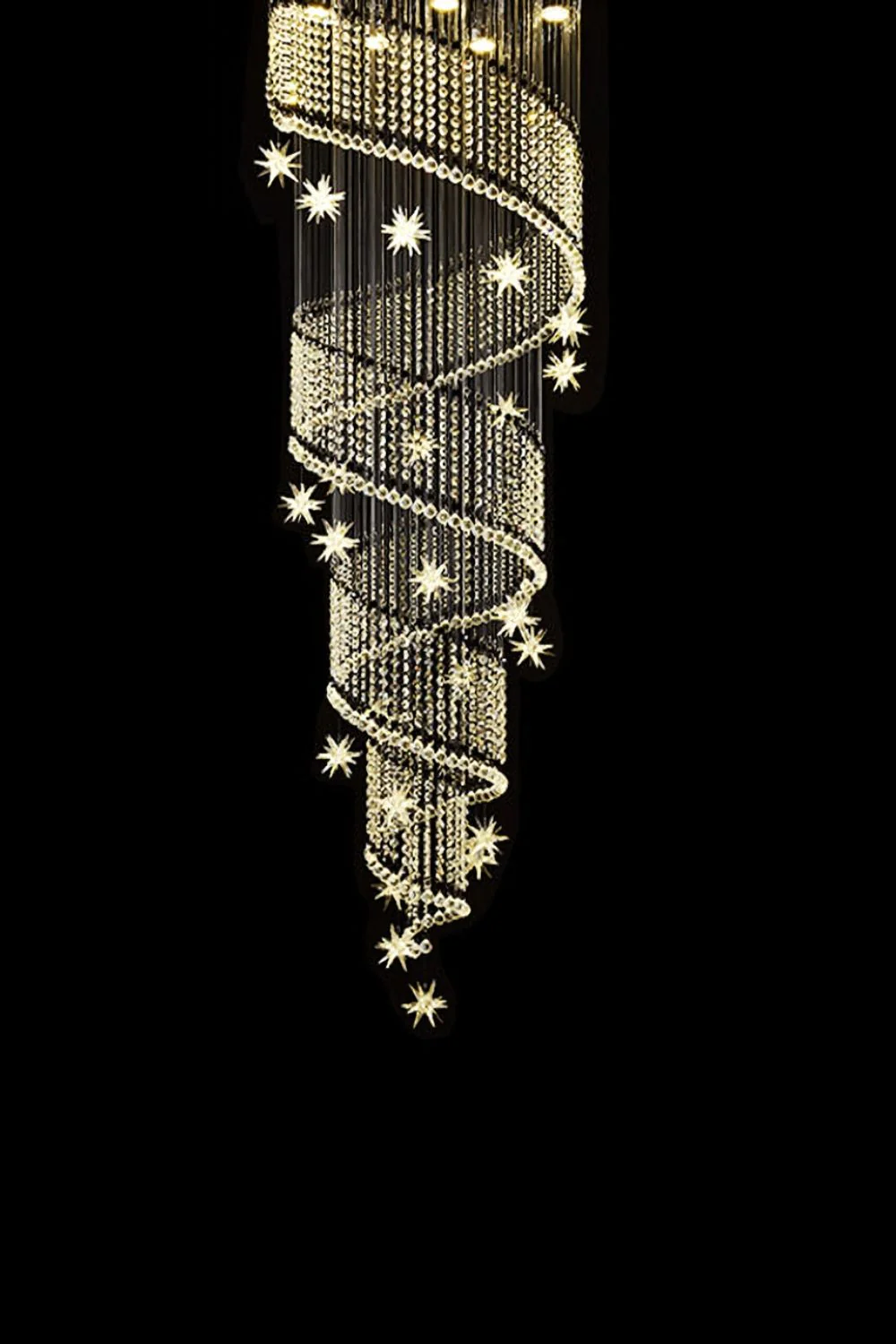 Spiral Meteor Shower Crystal Chandelier - Image 26