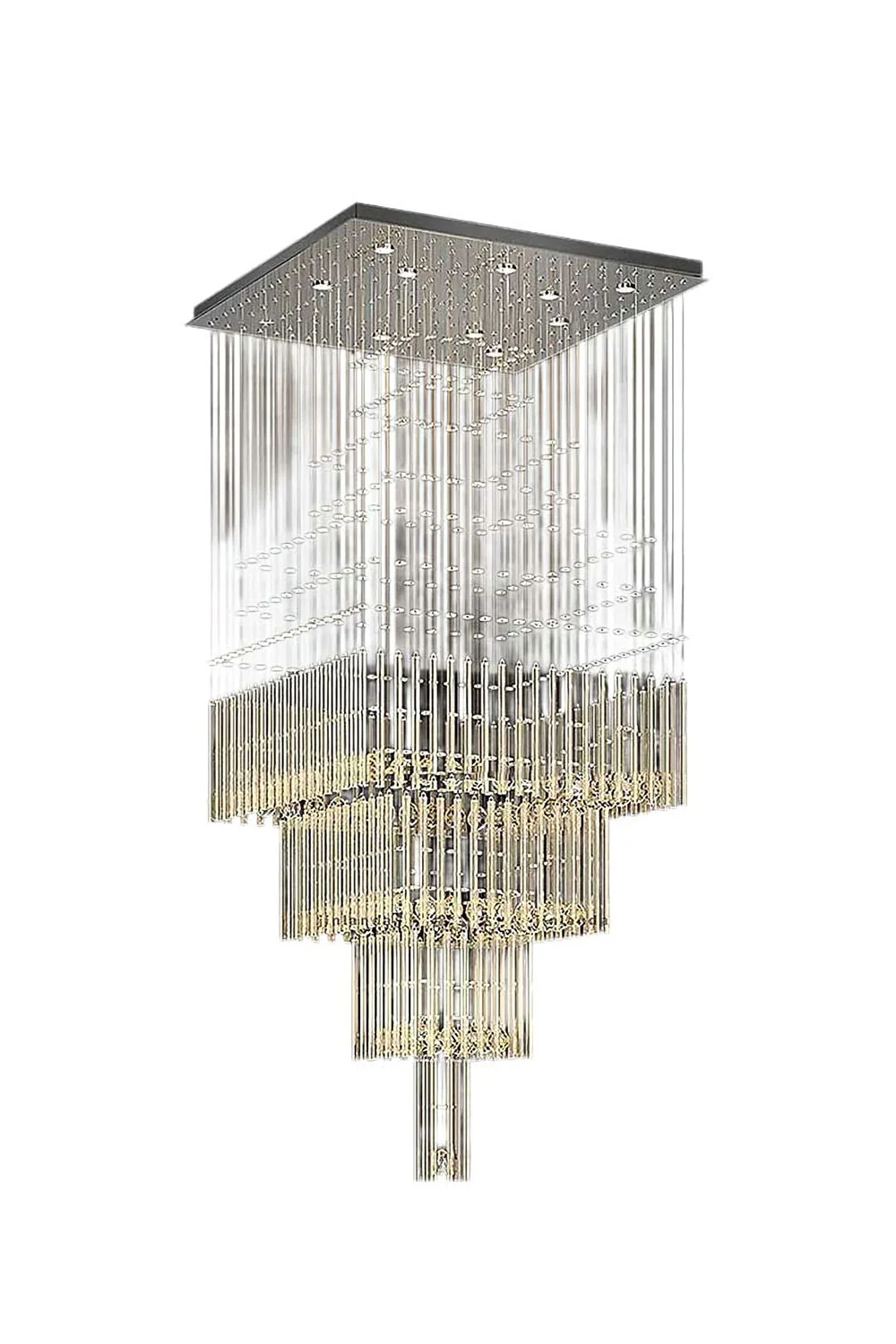 Square Crystal Chandelier