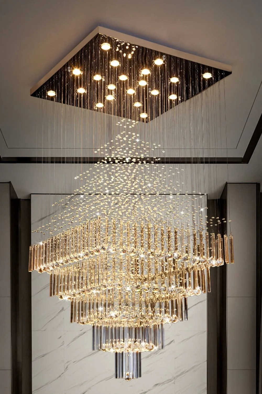 Square Crystal Chandelier - Image 10