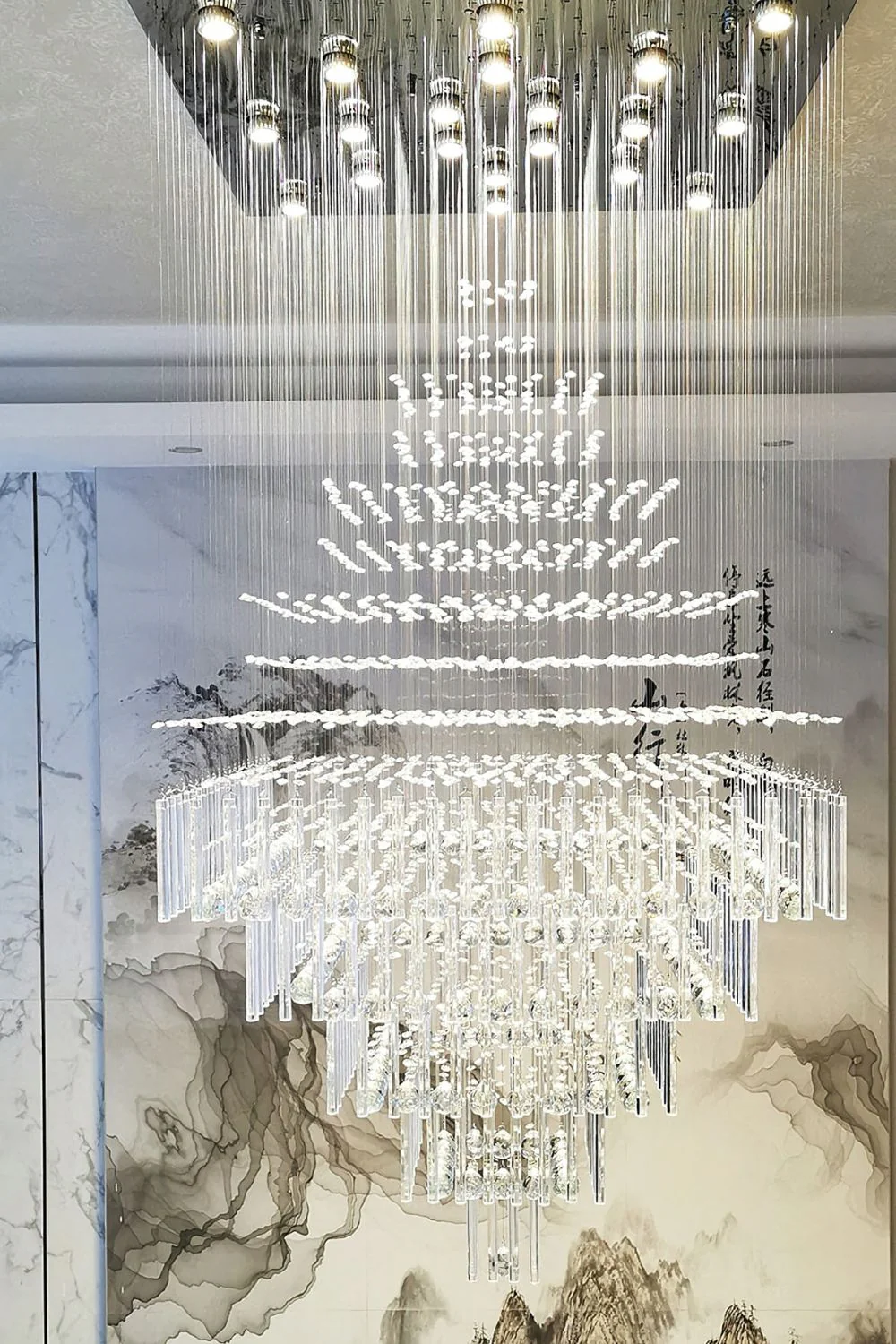 Square Crystal Chandelier - Image 11