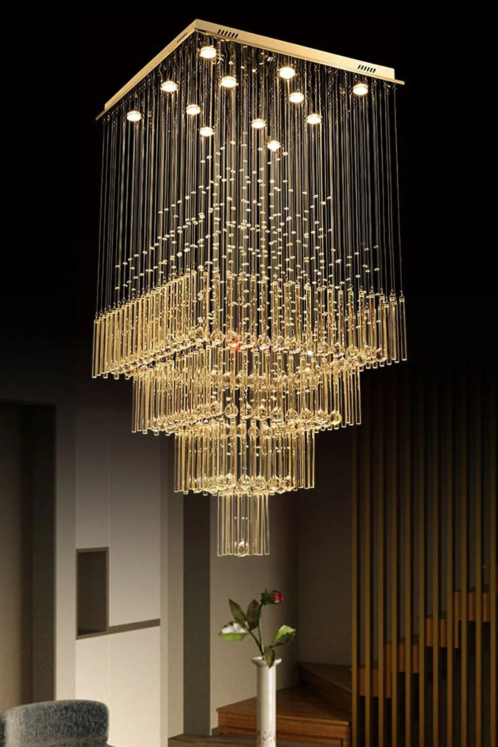 Square Crystal Chandelier - Image 13