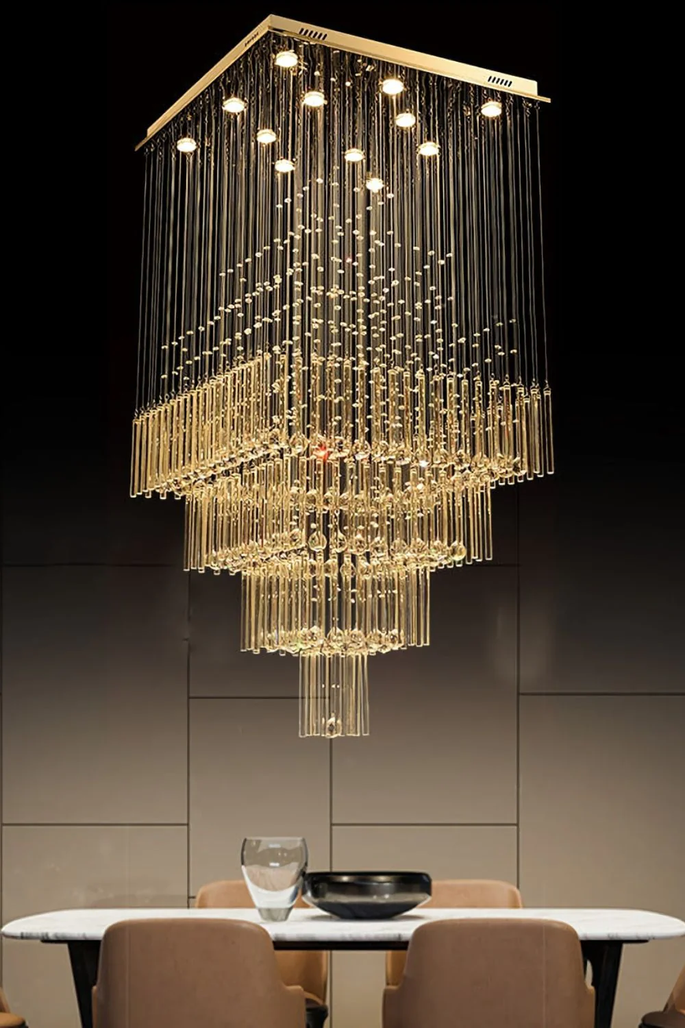 Square Crystal Chandelier - Image 17