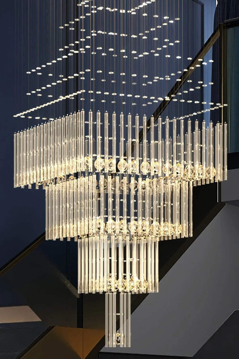 Square Crystal Chandelier - Image 18