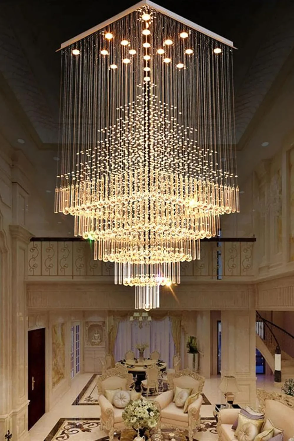 Square Crystal Chandelier - Image 20