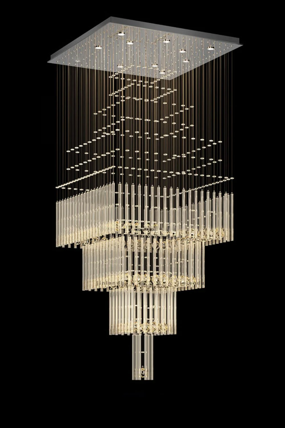 Square Crystal Chandelier - Image 27