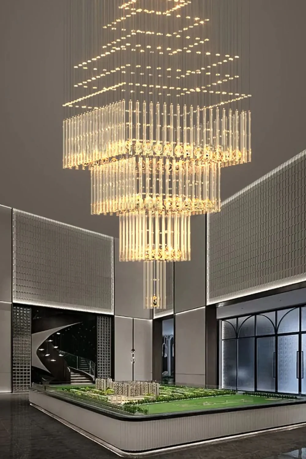 Square Crystal Chandelier - Image 5