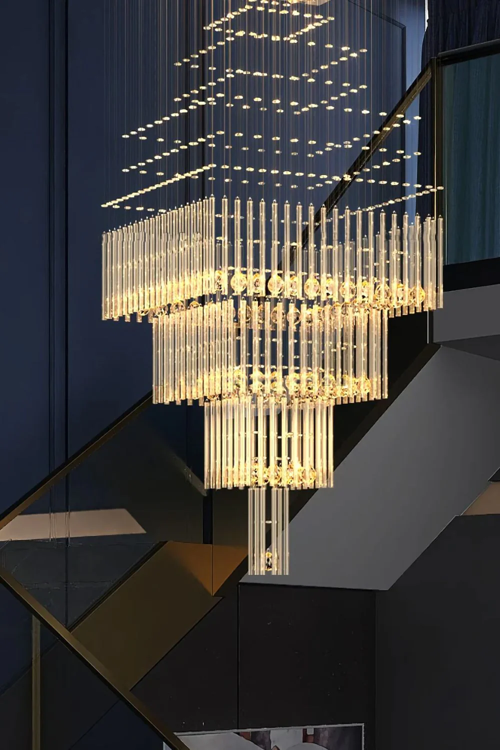 Square Crystal Chandelier - Image 6