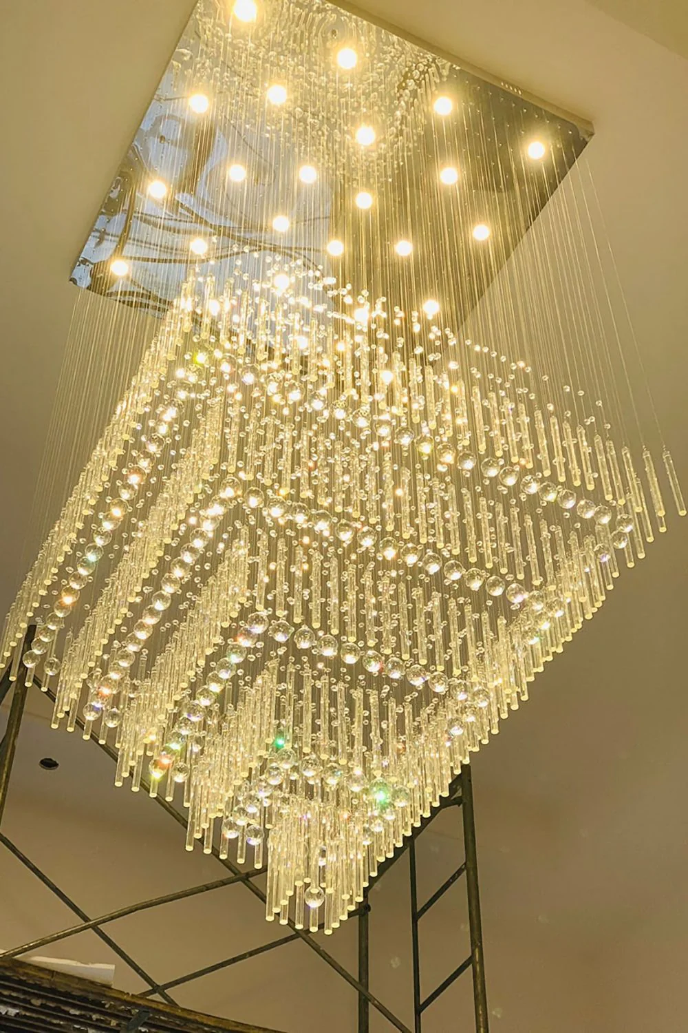 Square Crystal Chandelier - Image 7