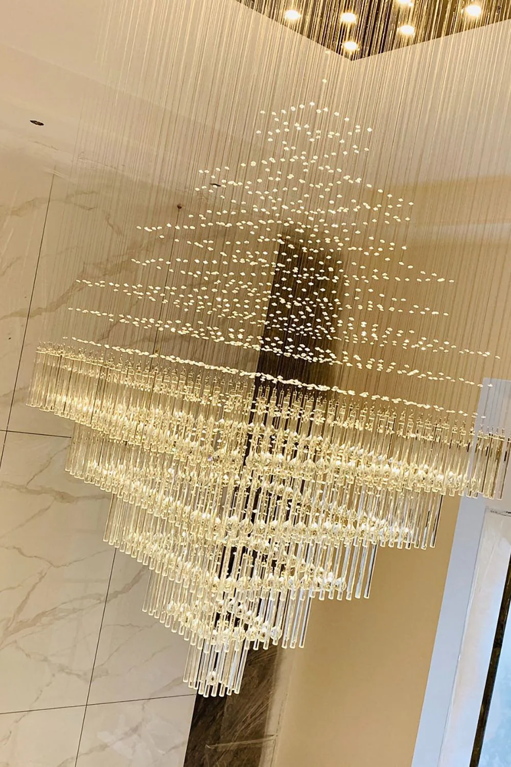Square Crystal Chandelier - Image 8