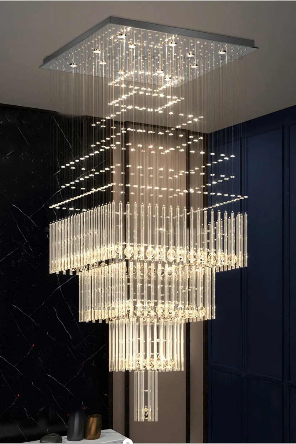 Square Crystal Chandelier - Image 9