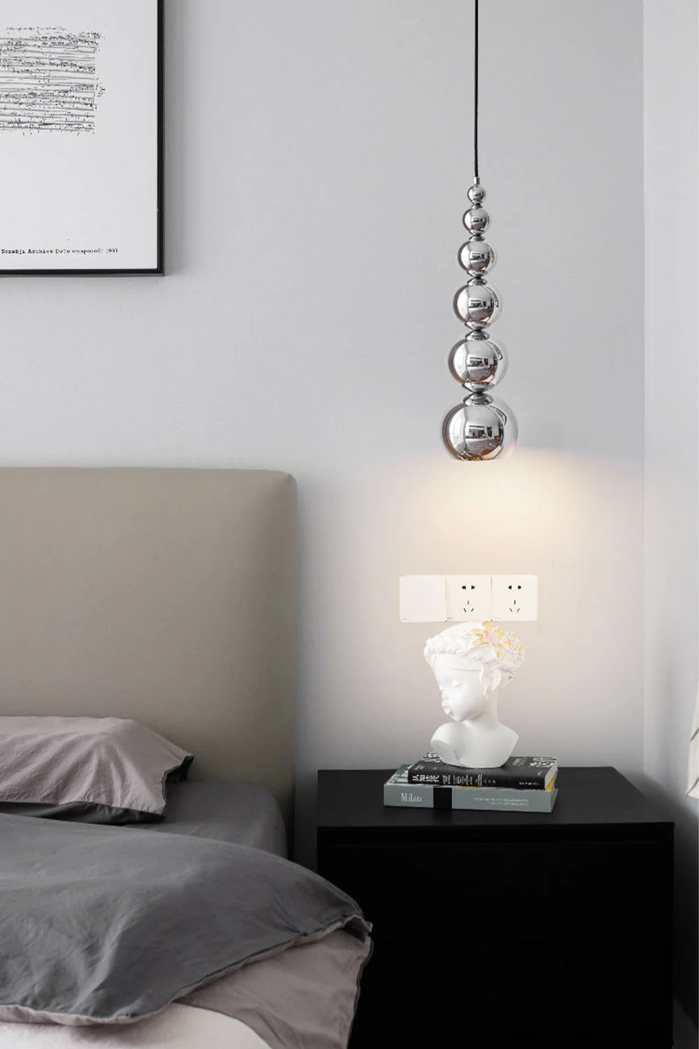 Stainless Steel Ball Pendant Light - Image 2