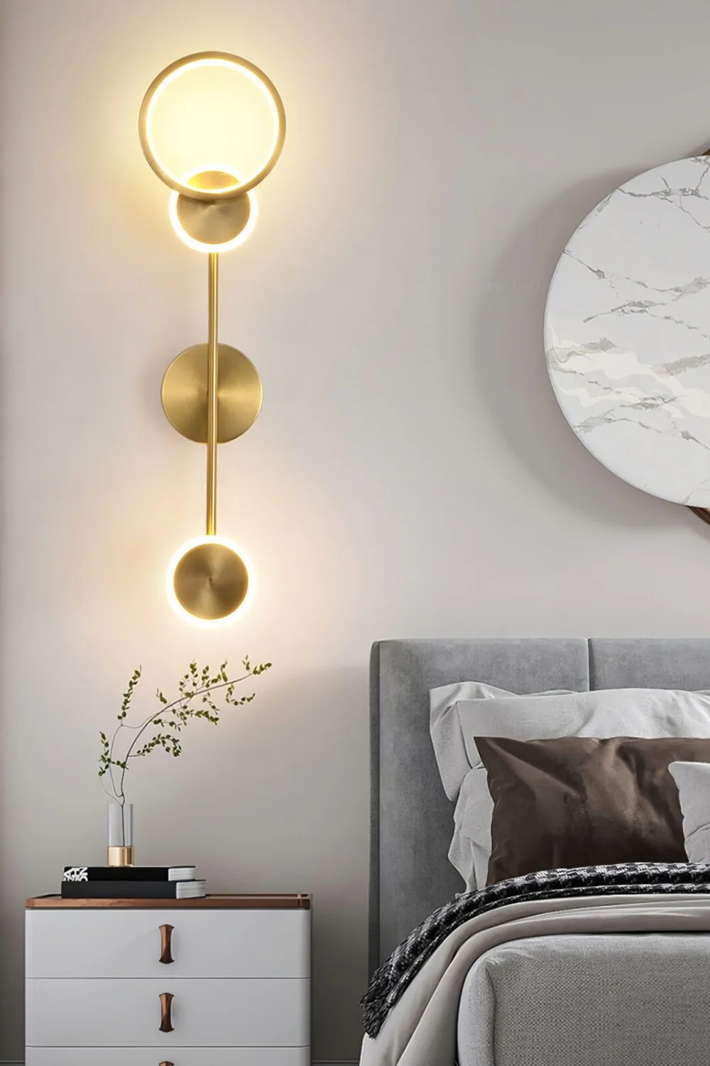 Brass Susan Trio Wall Lamp - Image 3