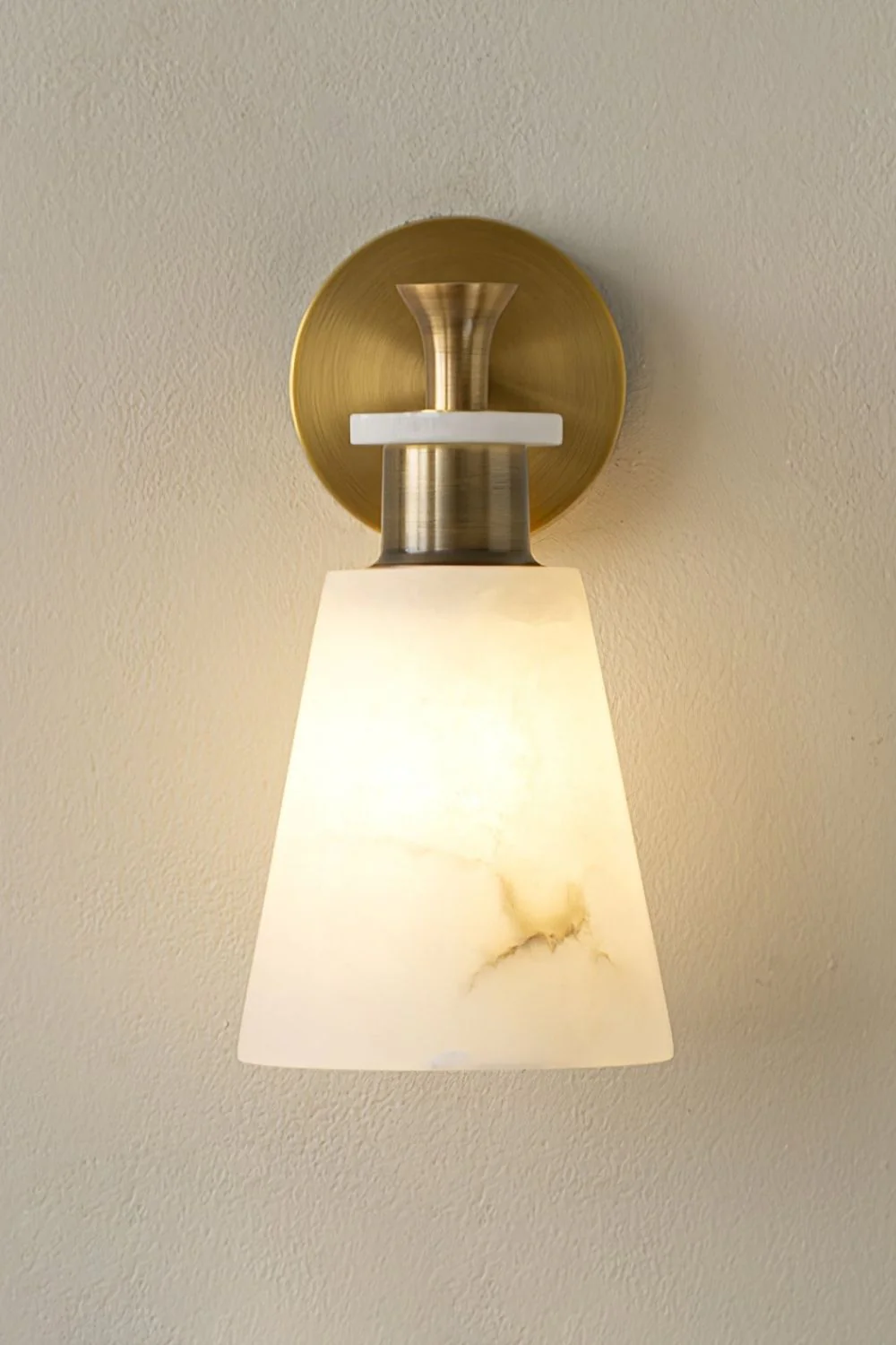 Tapered Alabaster Wall Sconce - Image 13