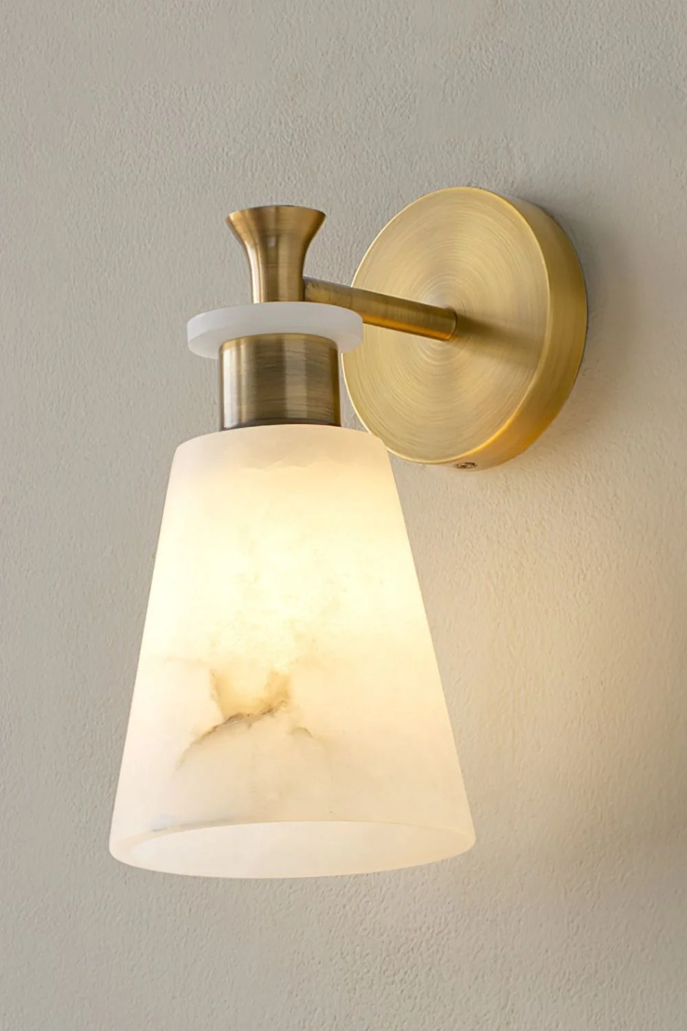 Tapered Alabaster Wall Sconce - Image 15