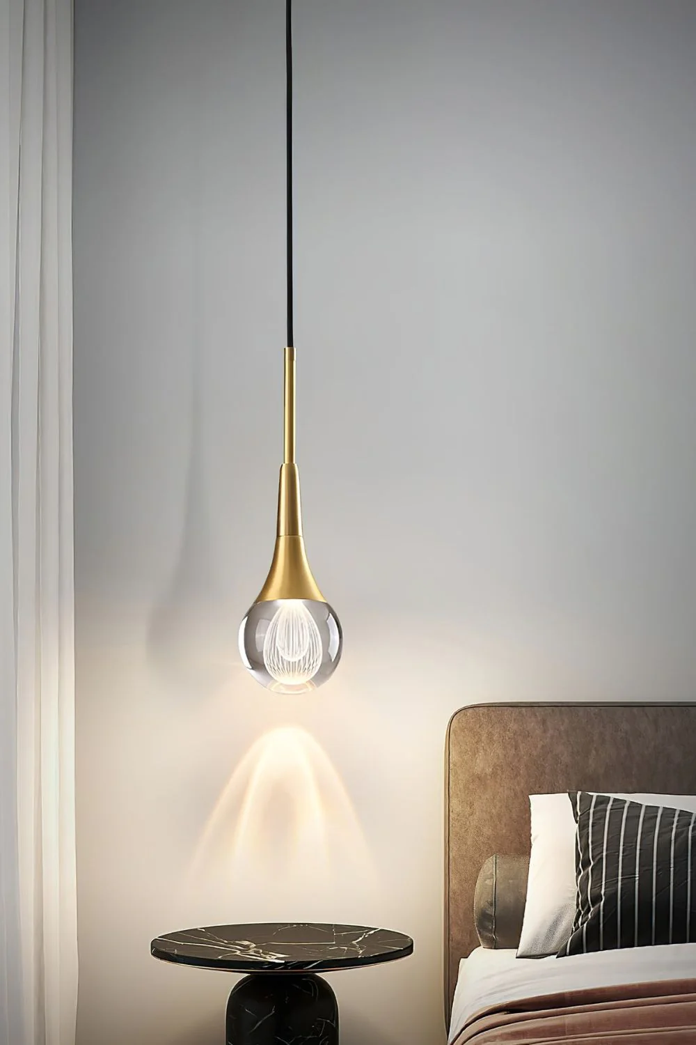 Teardrop Crystal Pendant Light - Image 2