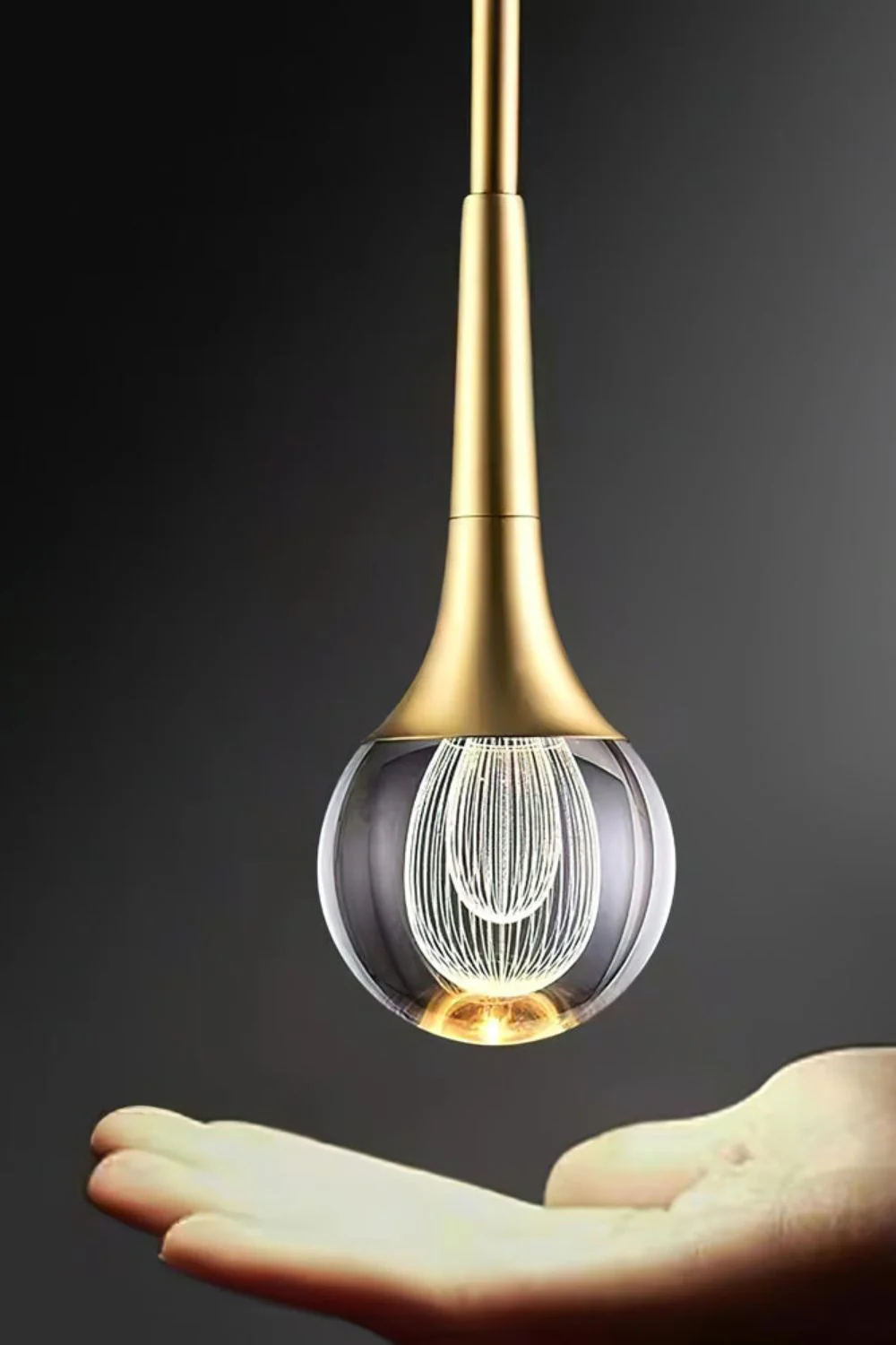 Teardrop Crystal Pendant Light - Image 6
