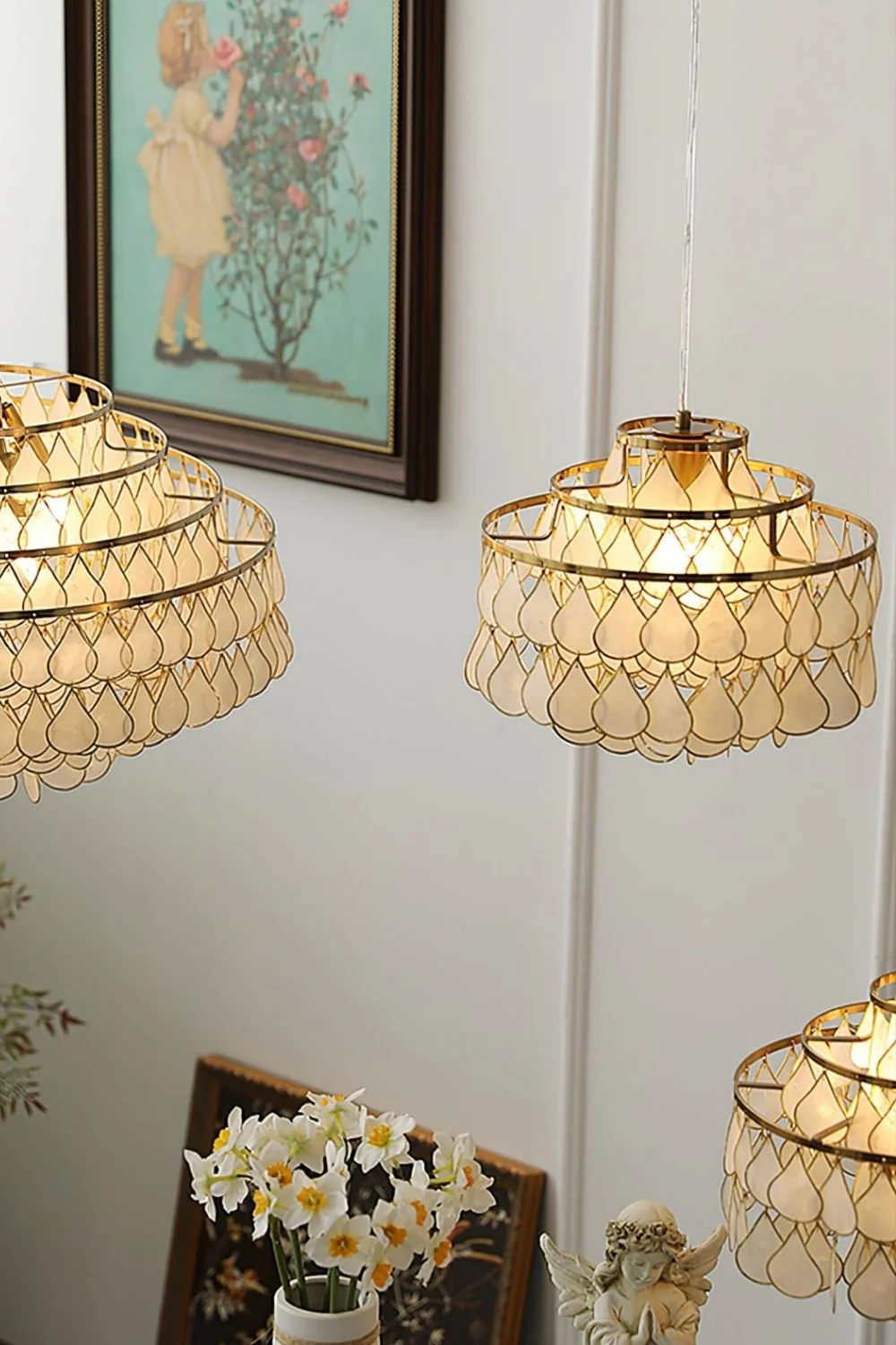 Teardrops Capiz Chandelier - Image 12