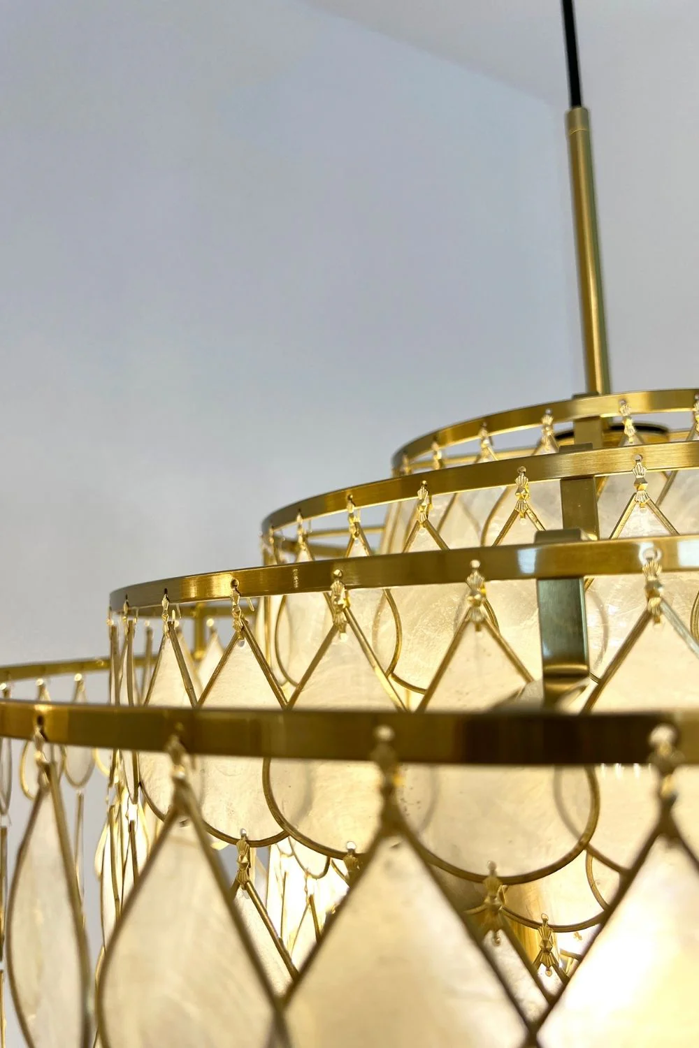 Teardrops Capiz Chandelier - Image 17