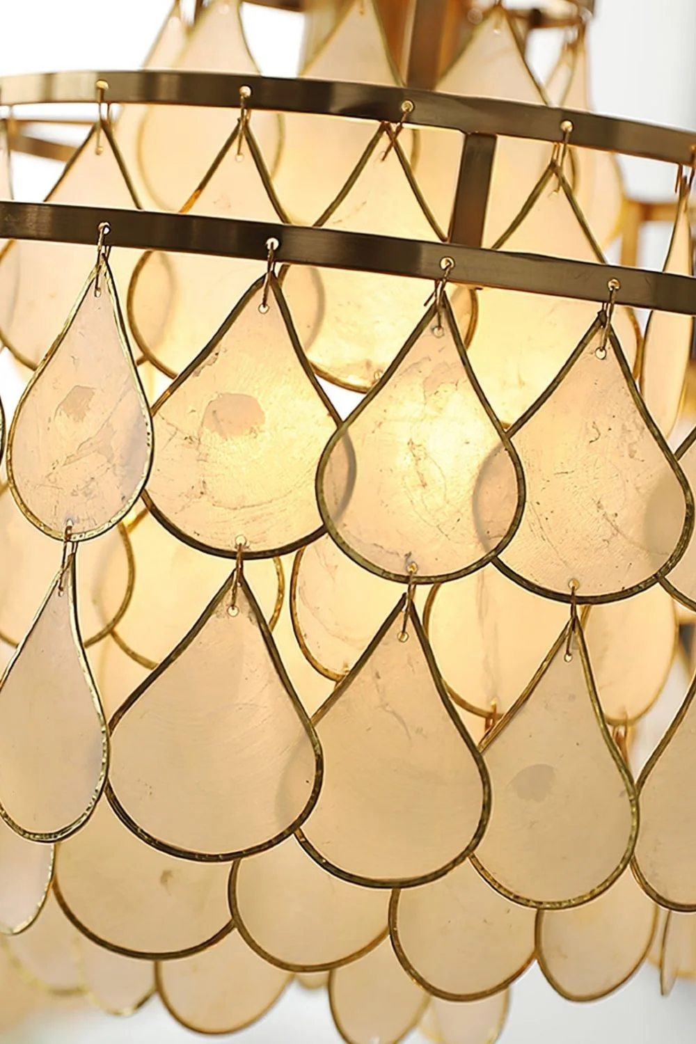 Teardrops Capiz Chandelier - Image 25