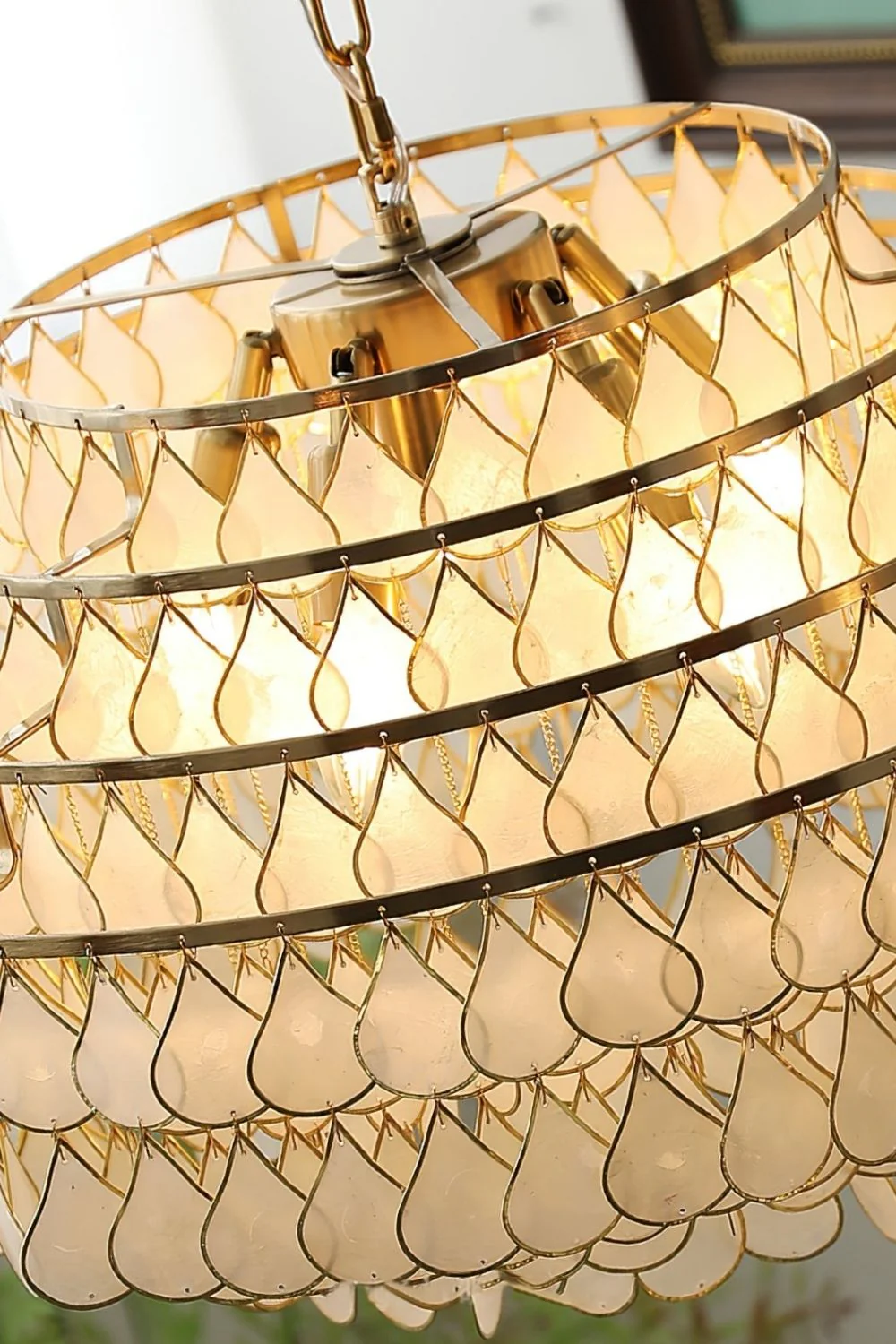 Teardrops Capiz Chandelier - Image 26