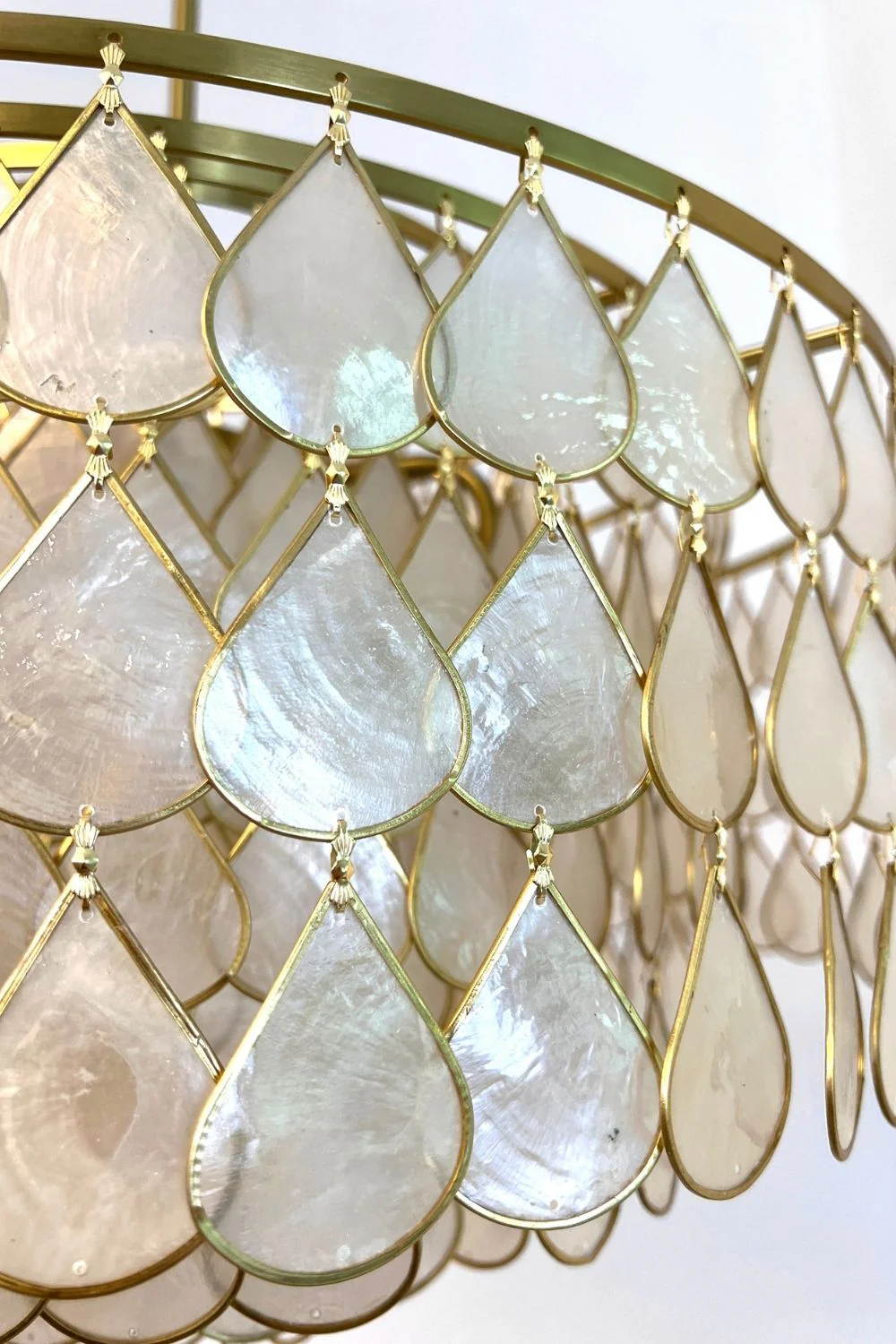Teardrops Capiz Chandelier - Image 27